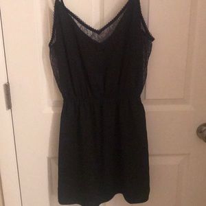 Lack lace detailed LBD dress